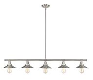 Z-Lite Casa 5-Light Linear Pendant Light In Brushed Nickel