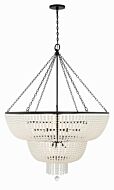 Rylee 15 Light Chandelier in Matte Black by Crystorama