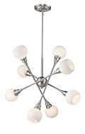 Z-Lite Tian 8-Light Pendant Light In Brushed Nickel