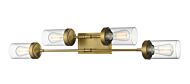 Z-Lite Calliope 4-Light Bathroom Vanity Light In Foundry Brass