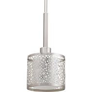 Mingle 1-Light Mini Pendant in Brushed Nickel