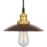 Archives 1-Light Pendant in Antique Bronze