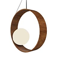 Sfera 1-Light Pendant in Imbuia