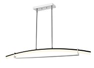 Z-Lite Arc 1-Light Chandelier In Chrome