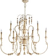 Salento 9-Light Chandelier in Persian White