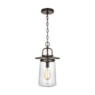 Tybee 1-Light Outdoor Pendant in Antique Bronze