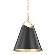 Burnbay One Light Pendant in Aged Old Bronze by Hudson Valley