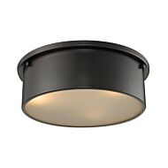 Simpson 3-Light Flush Mount in Oil Rubbed Bronze