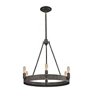 Lewisburg 6-Light Chandelier in Malted Rust