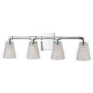 Hudson Valley Westbrook 4 Light 28 Inch Bathroom Vanity Light in Polished Chrome