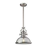 Chadwick 1-Light Pendant in Satin Nickel