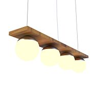 Sfera 4-Light Pendant in Teak