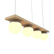 Sfera 4-Light Pendant in Maple