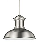 Sea Gull Fredricksburg Outdoor Hanging Light in Satin Aluminum