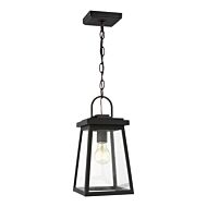 Founders 1-Light Outdoor Pendant in Black