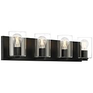 Oslo LED Vanity Fixture in Matte Black by Access