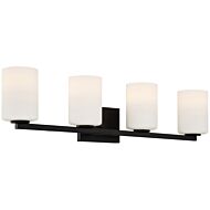 Sienna Four Light Vanity in Matte Black by Access