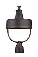 Portland-DS 1-Light Post Lantern in Weathered Pewter