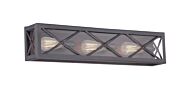 High Line 3-Light Bathroom Vanity Light Bar in Satin Bronze