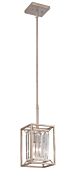 Linares 1-Light Mini Pendant in Aged Platinum