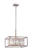 Linares 4-Light Pendant in Aged Platinum