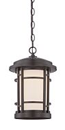 Barrister 1-Light LED Hanging Lantern in Burnished Bronze