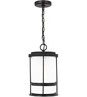 Sea Gull Wilburn Outdoor Hanging Light in Black