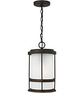 Sea Gull Wilburn Outdoor Hanging Light in Antique Bronze