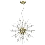 Access Burst 8 Light Pendant Light in Antique Bronze