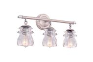 Brierfield 3-Light Bathroom Vanity Light in Pearl Silver