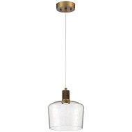 Port Nine Chardonnay LED Pendant in Antique Brushed Brass by Access