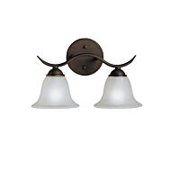 Kichler Dover 2 Light Bathroom Vanity Light in Tannery Bronze