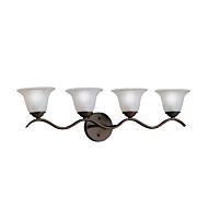 Kichler Dover 4 Light Bathroom Vanity Light in Tannery Bronze