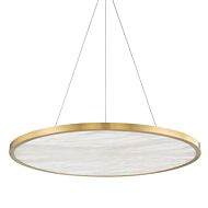 Eastport LED Pendant in Aged Brass by Hudson Valley