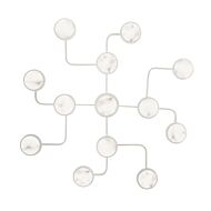 Meander 13-Light LED Chandelier in Polished Nickel