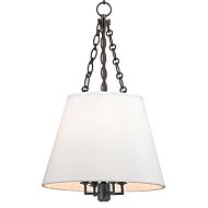 Hudson Valley Burdett 4 Light 24 Inch Pendant Light in Old Bronze