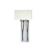 Hudson Valley Selkirk 2 Light 20 Inch Wall Sconce in Polished Nickel