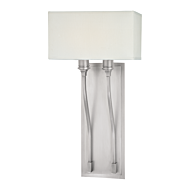 Hudson Valley Selkirk 2 Light 20 Inch Wall Sconce in Satin Nickel