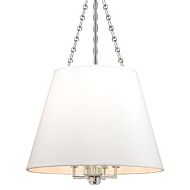 Hudson Valley Burdett 8 Light Chandelier in Polished Nickel