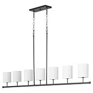 Harmony 7-Light Linear Chandelier in Matte Black