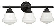 Huntley 3-Light Bathroom Vanity Light in Oil Rubbed Bronze