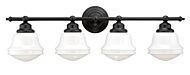 Huntley 4-Light Bathroom Vanity Light in Oil Rubbed Bronze