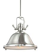 Sea Gull Stone Street 12 Inch Pendant Light in Brushed Nickel