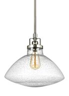 Sea Gull Belton 11 Inch Pendant Light in Brushed Nickel