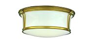 Hudson Valley Newport 3 Light Ceiling Light in Aged Brass