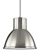 Sea Gull Division Street 14 Inch Pendant Light in Brushed Nickel