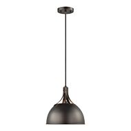 Rockland One Light Pendant in Bronze by Visual Comfort Studio