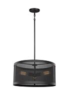 Sea Gull Gereon 3 Light LED Pendant Light in Black