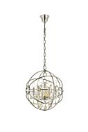 Geneva 4-Light Pendant in Polished Nickel