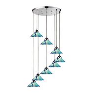 Refraction 8-Light Pendant in Polished Chrome